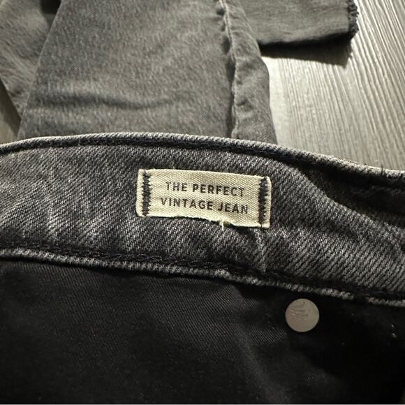 Madewell The Petite Perfect Vintage Jean in Cosner Wash: Knee-Rip Edition Sz 26P - Picture 9 of 15